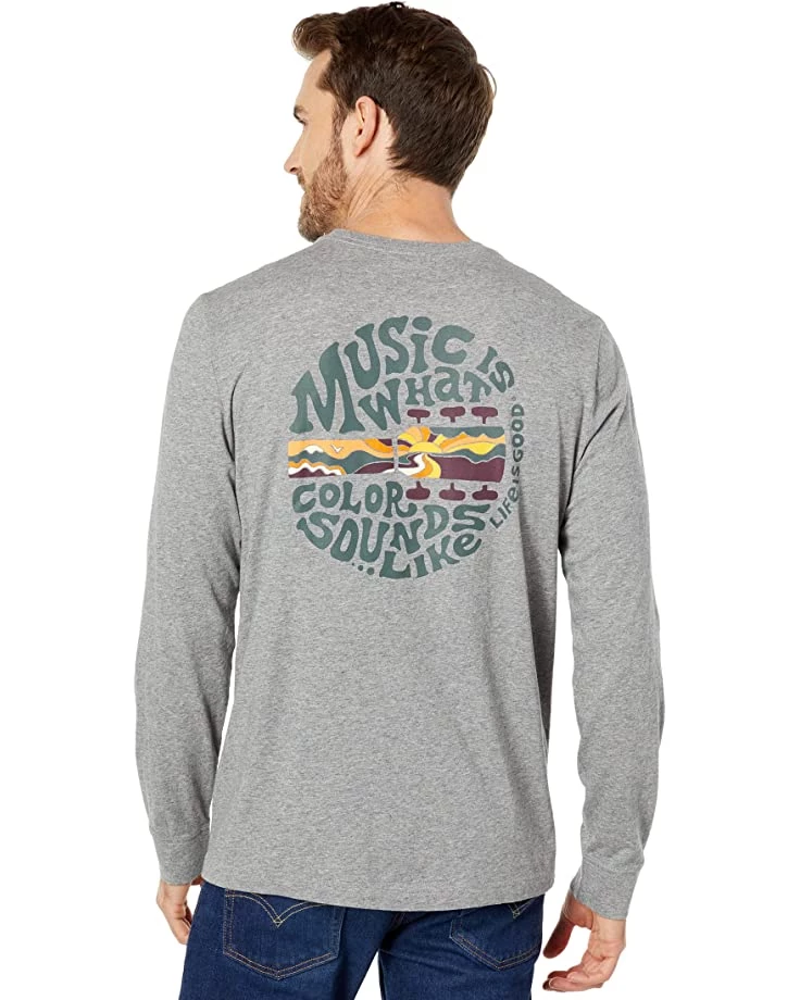 Life is Good Shirts & Tops Music Is What Color Sounds Long Sleeve Crusher-Lite™ Tee 4 Life is Good Shirts & Tops Music Is What Color Sounds Long Sleeve Crusher-Lite™ Tee - Image 2