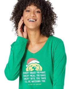 Life is Good Shirts & Tops I'll Be Watching You Long Sleeve Crusher™ Vee -Life is Good Sales Store 81jWHPzVUL. AC SR736920