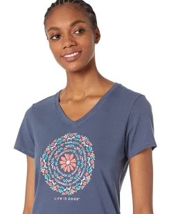 Life is Good Shirts & Tops Flower of Power Crusher™ Vee 8 Life is Good Shirts & Tops Flower of Power Crusher™ Vee -Life is Good Sales Store 81naYB 0r8L. AC SR736920