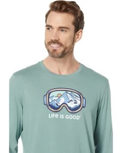 Life is Good Shirts & Tops Ski Goggle Landscape Long Sleeve Crusher™ Tee 8 Life is Good Shirts & Tops Ski Goggle Landscape Long Sleeve Crusher™ Tee -Life is Good Sales Store 81v1y3K0spL. AC SR736920