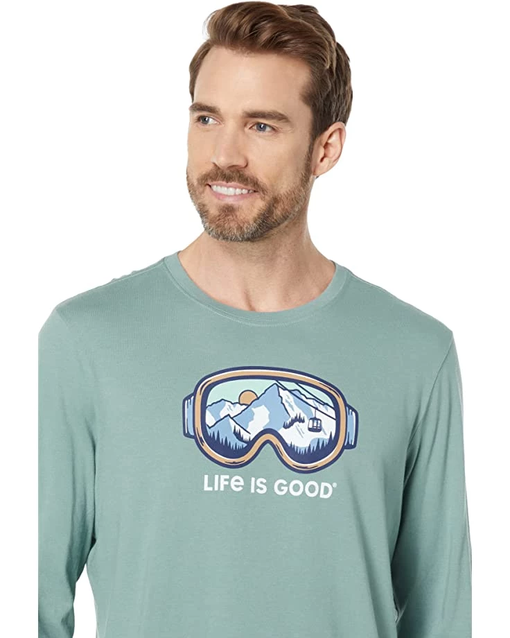 Life is Good Shirts & Tops Ski Goggle Landscape Long Sleeve Crusher™ Tee 5 Life is Good Shirts & Tops Ski Goggle Landscape Long Sleeve Crusher™ Tee - Image 3