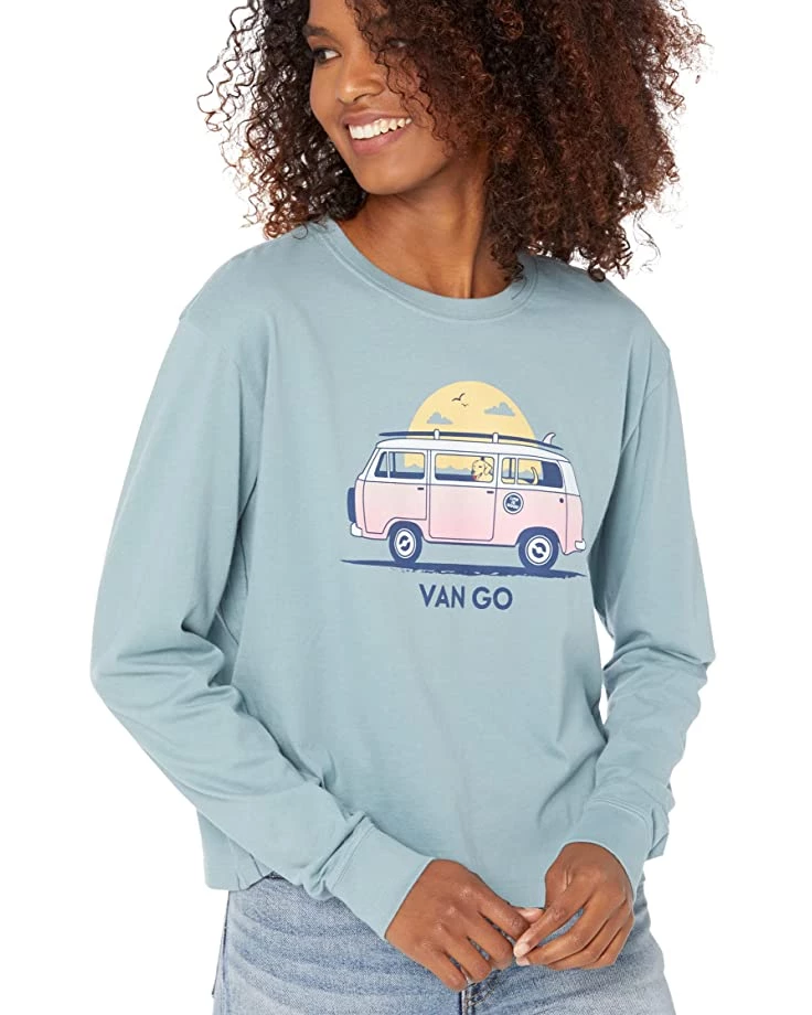 Life is Good Shirts & Tops Van Go Long Sleeve Boxy Tee 5 Life is Good Shirts & Tops Van Go Long Sleeve Boxy Tee - Image 3