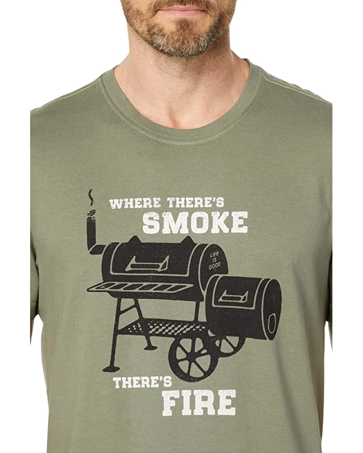 Life is Good Shirts & Tops Where There's Smoke There's Fire Crusher™ Tee 5 Life is Good Shirts & Tops Where There's Smoke There's Fire Crusher™ Tee - Image 3