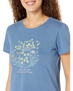 Life is Good Shirts & Tops Fireflies Flowers Jar Crusher™ Tee -Life is Good Sales Store 91PqmwkpyiL. AC SR736920