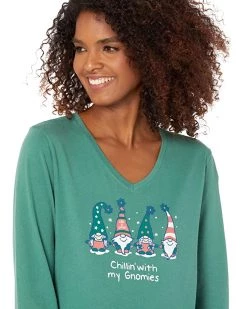 Life is Good Shirts & Tops Chillin' with My Gnomes Long Sleeve Crusher™ Vee -Life is Good Sales Store 91kUubeZArL. AC SR736920