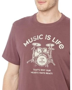 Life is Good Shirts & Tops Music Is Life Drumset Crusher™ Tee -Life is Good Sales Store 91mwuNoU0L. AC SR736920