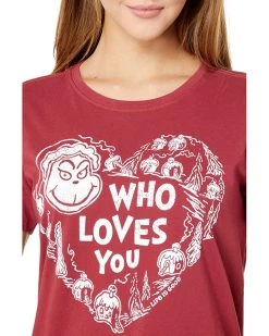 Life is Good Shirts & Tops Grinch Who Loves You Heart Crusher™ Tee -Life is Good Sales Store 91oLBxrPChL. AC SR736920