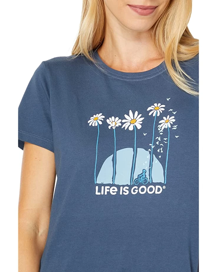 Life is Good Shirts & Tops Towering Daisies Bike Crusher™ Tee 5 Life is Good Shirts & Tops Towering Daisies Bike Crusher™ Tee - Image 3
