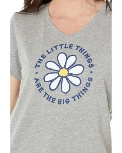 Life is Good Shirts & Tops Little Things Daisy Crusher™ Vee -Life is Good Sales Store 91vhDbIXfkL. AC SR736920